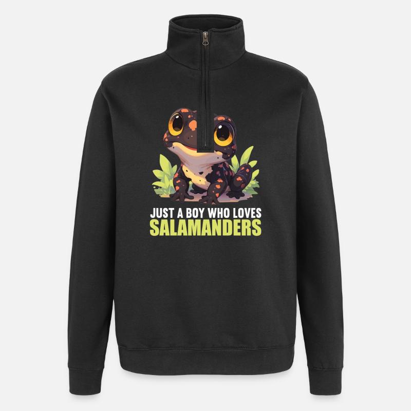 Salamandre de feu Salamandre - Sweat à zip 1/4 - noir