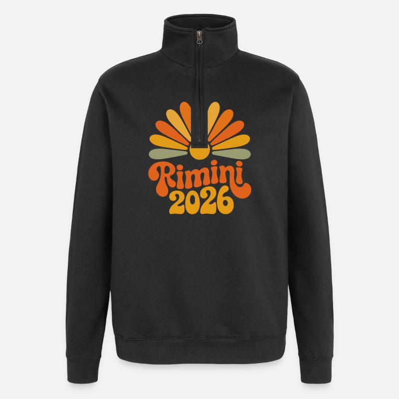 Rimini 2026 Sonnenburst - Quarter-Zip-Sweatshirt - Schwarz