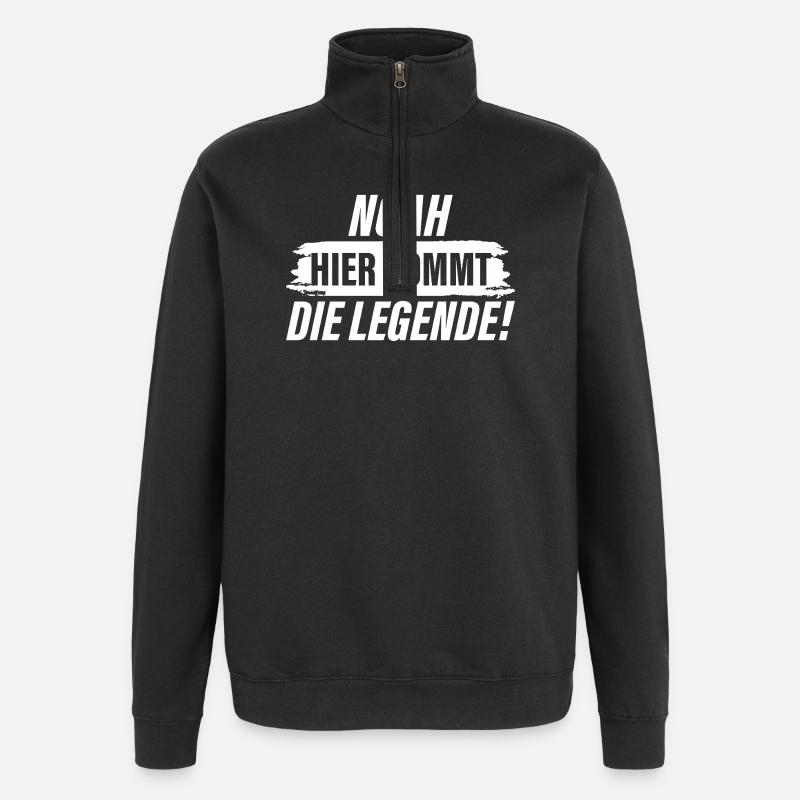 Noah – here comes the legend! - Quarter-Zip Sweatshirt - black