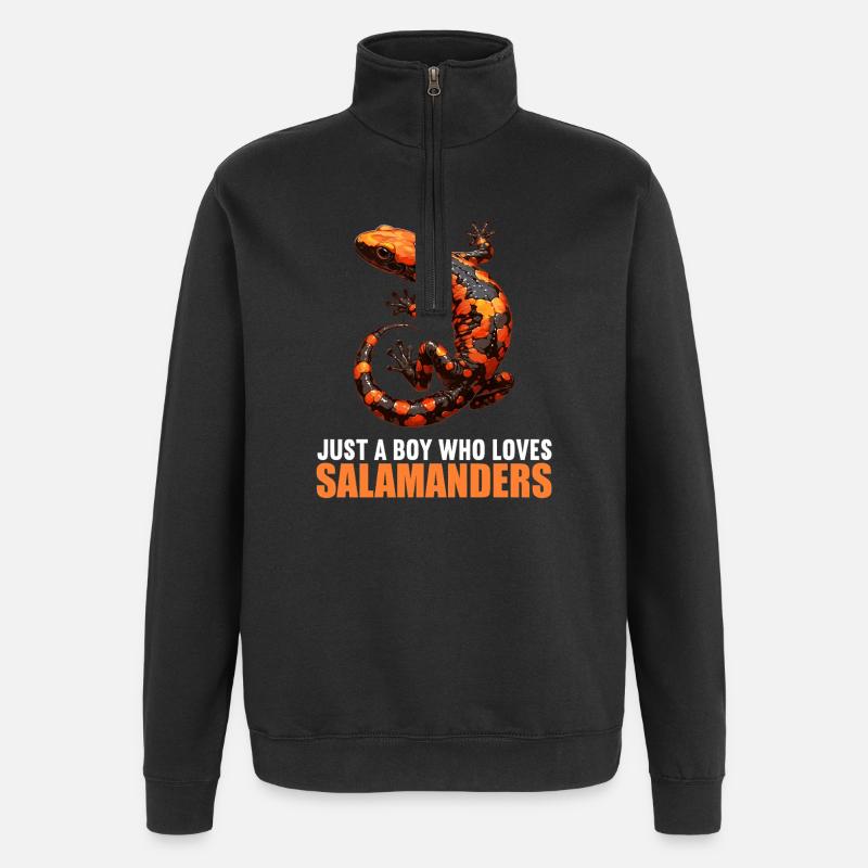 Salamandre de feu Salamandre - Sweat à zip 1/4 - noir