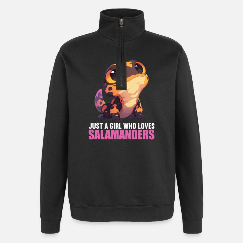 Feuersalamander Salamander - Quarter-Zip-Sweatshirt - Schwarz