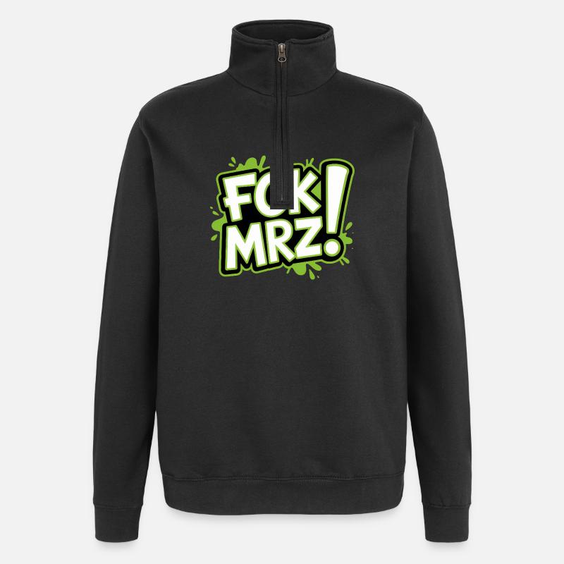 FCK MAR - Anti CDU Meme - Sweat à zip 1/4 - noir