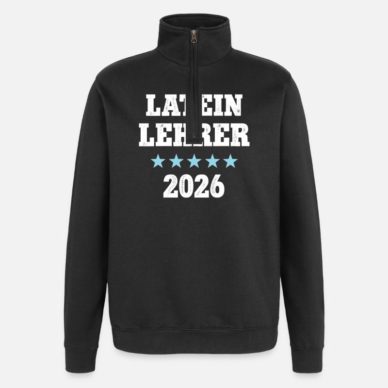 Lateinlehrer 2026 Beruf Studium Lehramt Latein - Quarter-Zip-Sweatshirt - Schwarz