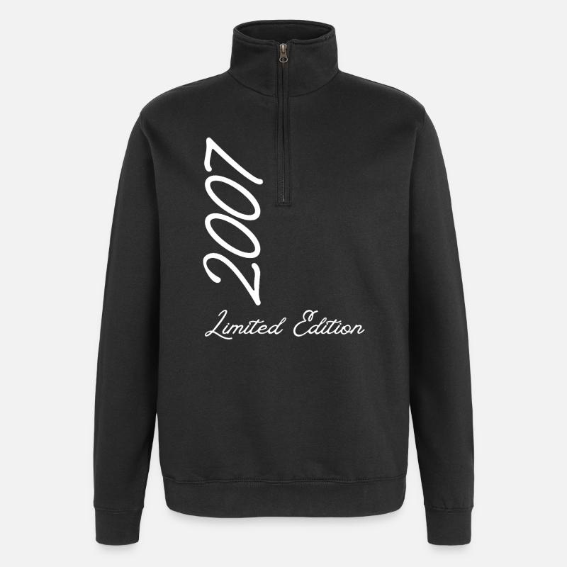 Jahr 2007 Limited Edition - Quarter-Zip-Sweatshirt - Schwarz