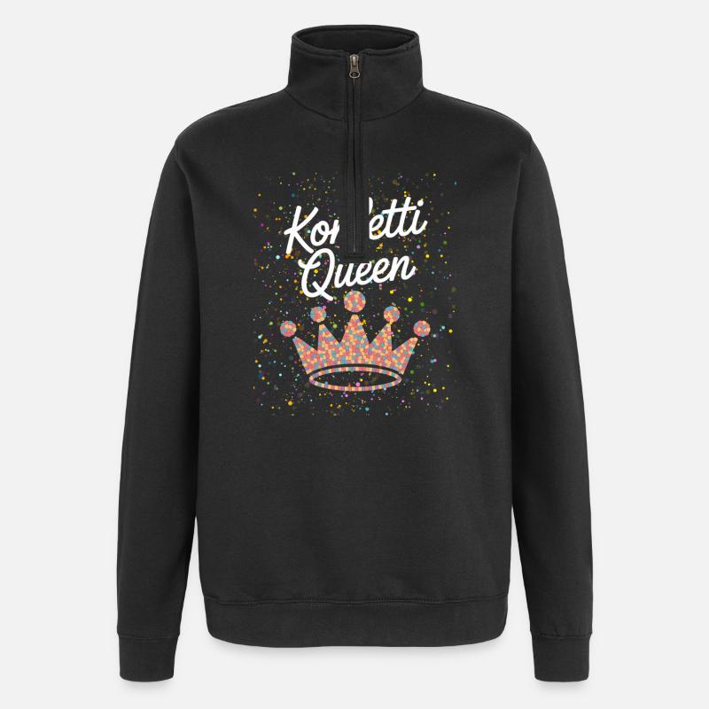 Konfetti Queen - Quarter-Zip-Sweatshirt - Schwarz
