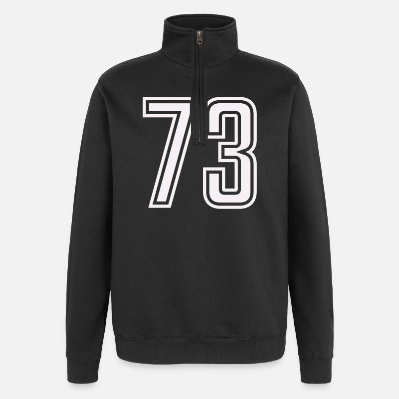 73 - Sweat à zip 1/4 - noir