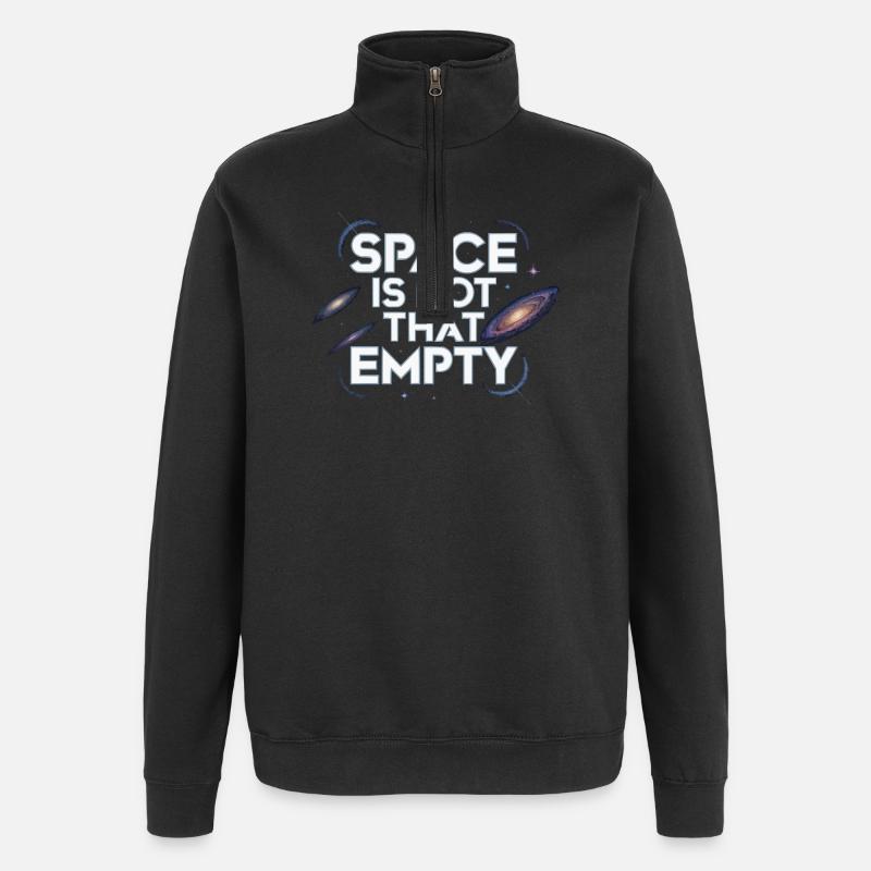Astronom Galaxy Outerspace Universe Astronomie - Quarter-Zip-Sweatshirt - Schwarz