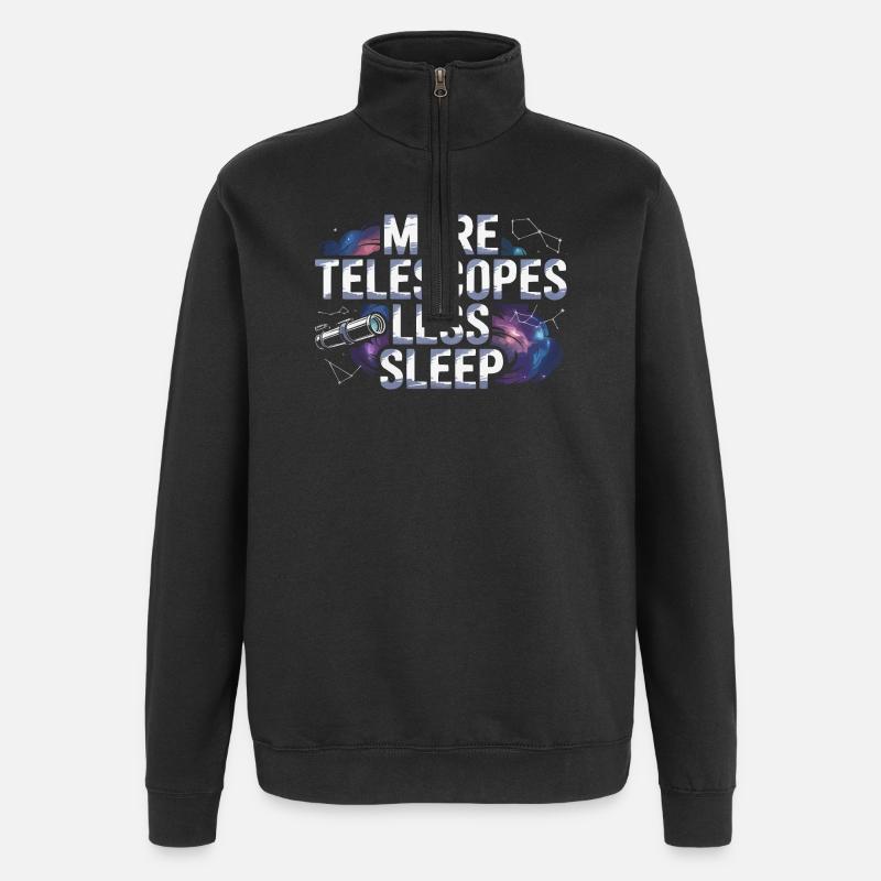 Astronom Galaxy Outerspace Universe Astronomie - Quarter-Zip-Sweatshirt - Schwarz