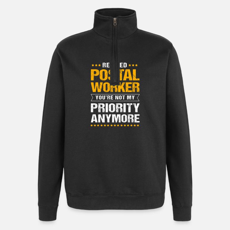 Post Postmark - Quarter-Zip Sweatshirt - black