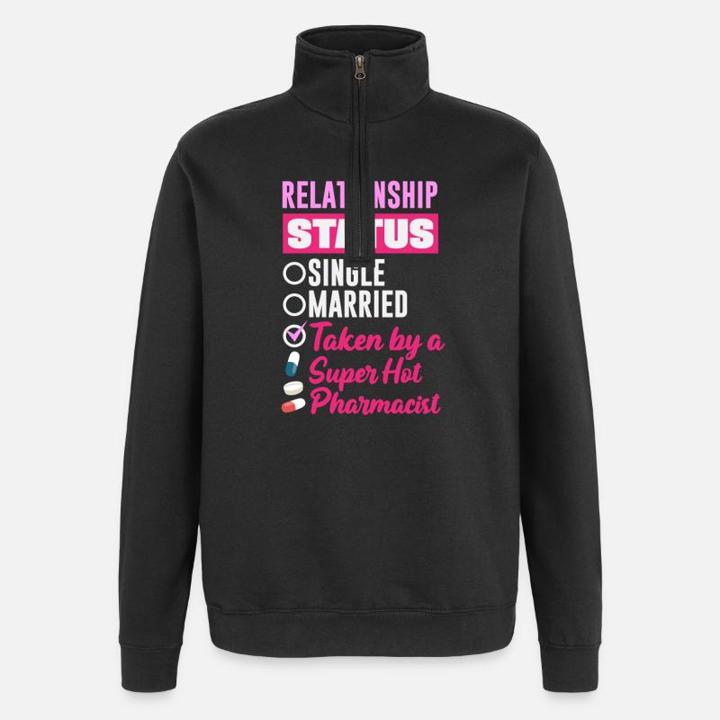 Statut relationnel Pharmacien Technicien en pharmacie - Sweat à zip 1/4 - noir