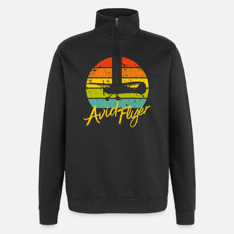 Avid Flyer - Sweat à zip 1/4 - noir