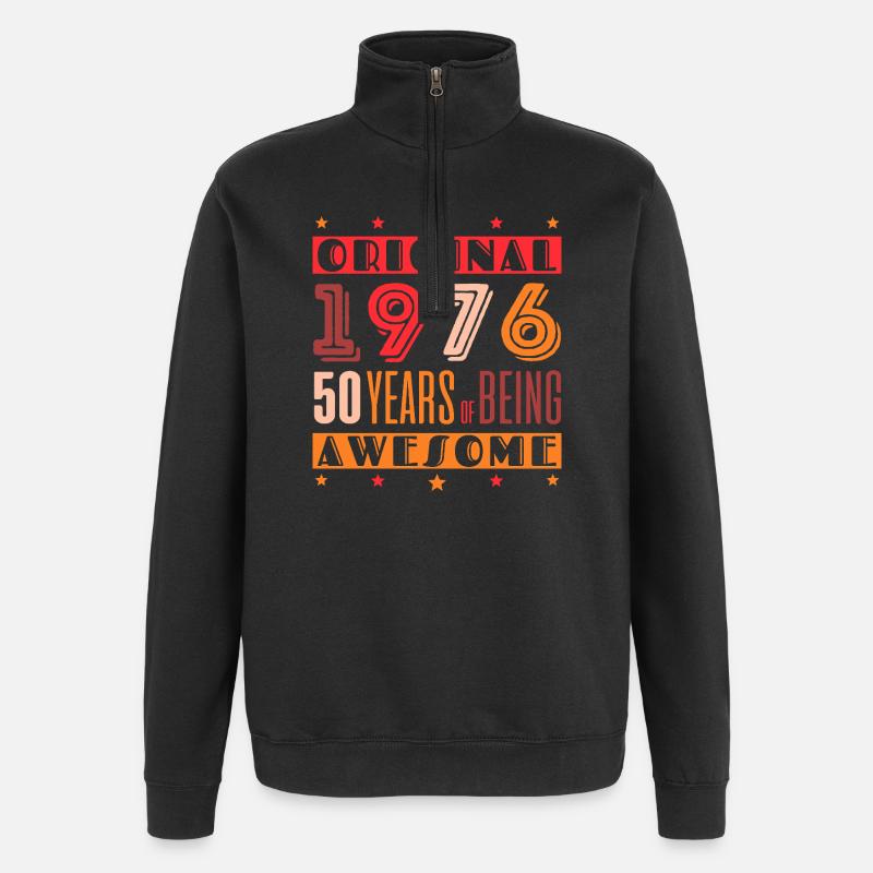 1976 : 50 ans d’expérience spéciale - Sweat à zip 1/4 - noir