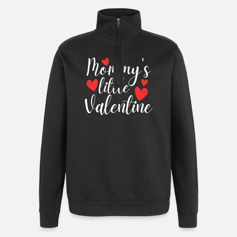 Mamas kleiner Valentin - Quarter-Zip-Sweatshirt - Schwarz