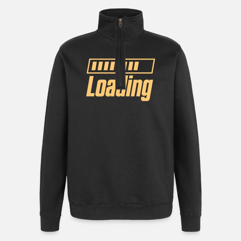 Loading  - Quarter-Zip-Sweatshirt - Schwarz