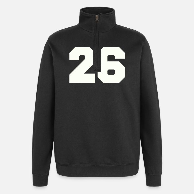 26 - Quarter-Zip Sweatshirt - black