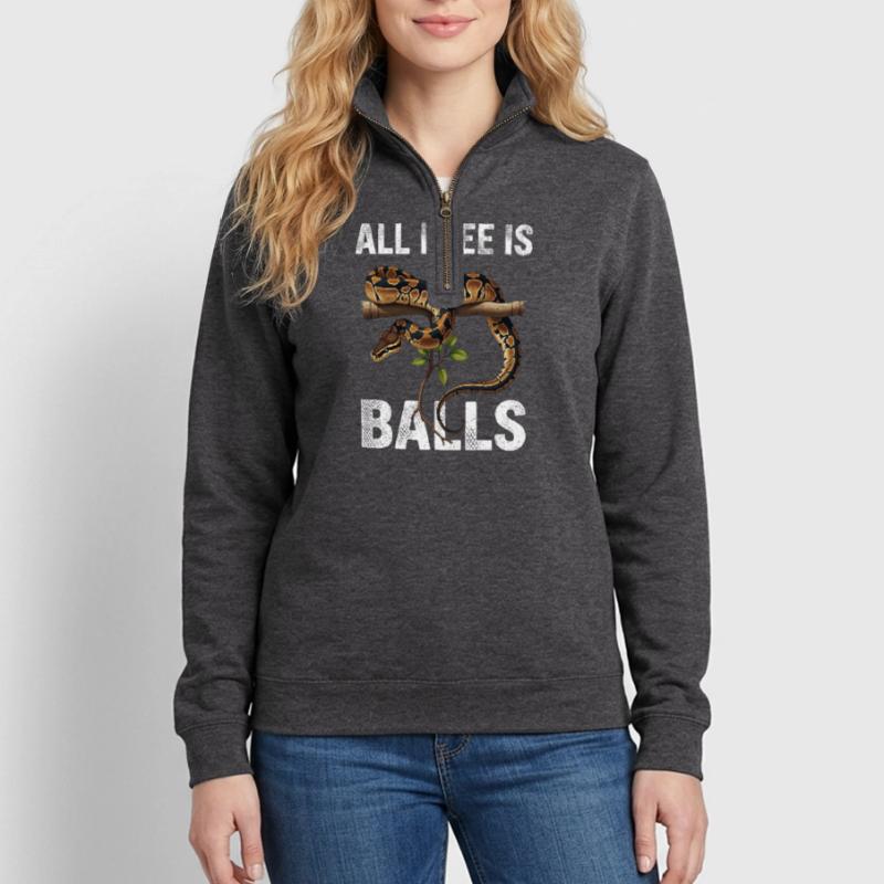 Python roi Serpents Amateurs de terrarium Python Sweat à zip 1/4