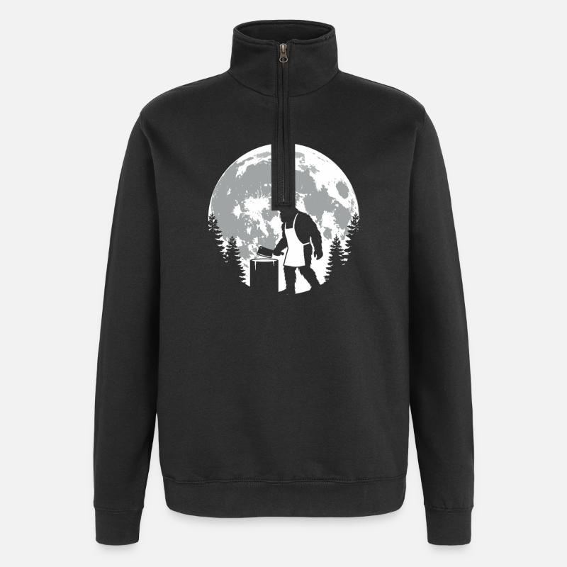 Bigfoot Metzger - Quarter-Zip-Sweatshirt - Schwarz
