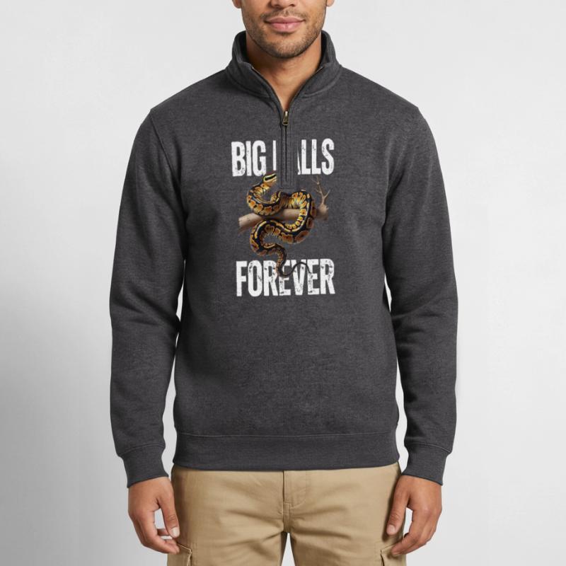 Python roi Serpents Amateurs de terrarium Python Sweat à zip 1/4