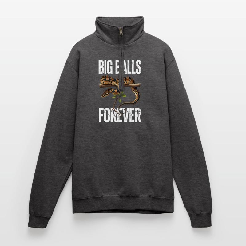 King Python Snakes Lover Terrarium Python Quarter-Zip Sweatshirt
