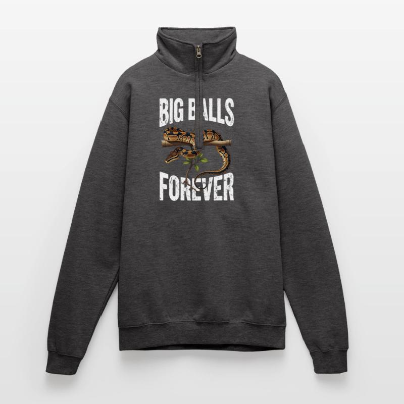 King Python Snakes Lover Terrarium Python Quarter-Zip Sweatshirt