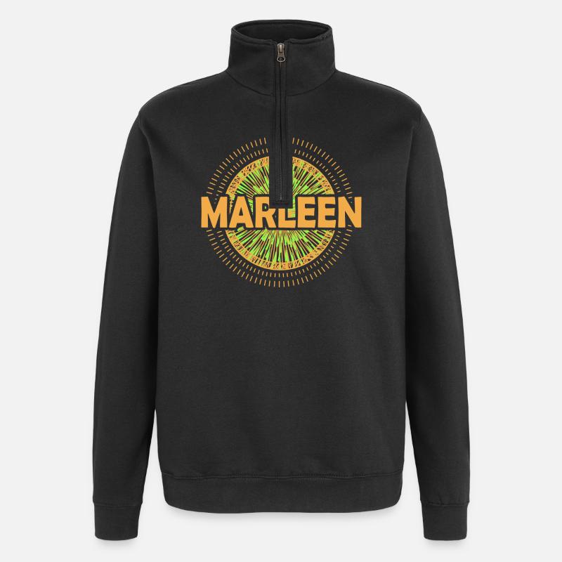 Nom Marleen - Sweat à zip 1/4 - noir