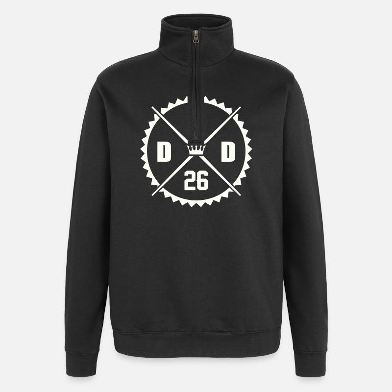 Papa 26 - Sweat à zip 1/4 - noir