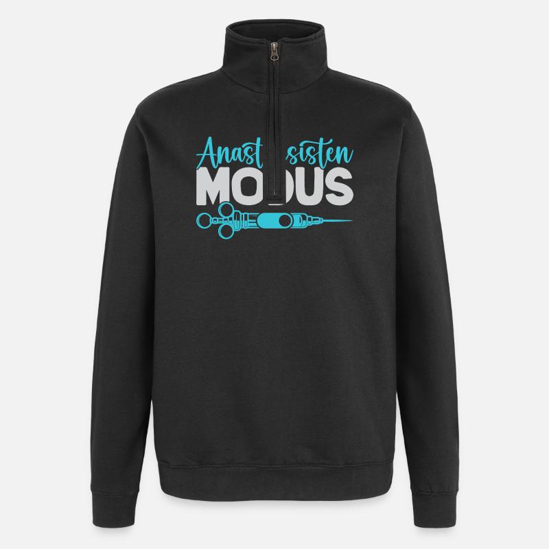 Anesthesiologist Modus On Anesthesia - Quarter-Zip Sweatshirt - black