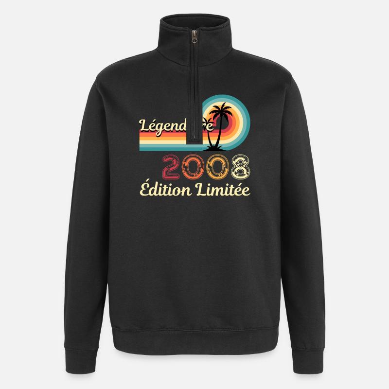 Legendary 2008, limitierte Edition - Quarter-Zip-Sweatshirt - Schwarz