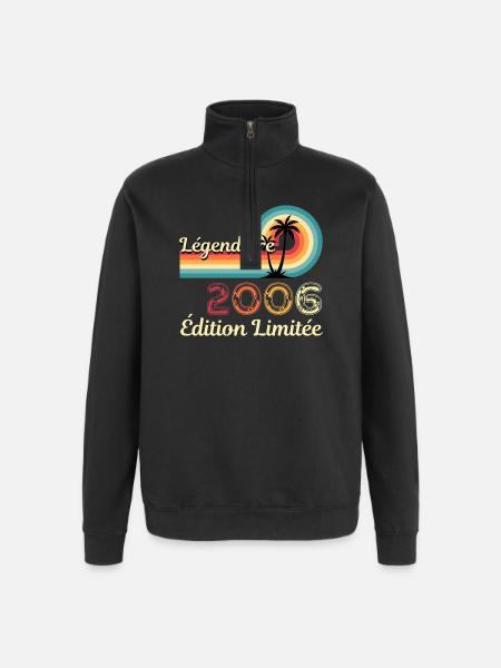 Legendary 2006, limitierte Ausgabe - Quarter-Zip-Sweatshirt - Schwarz
