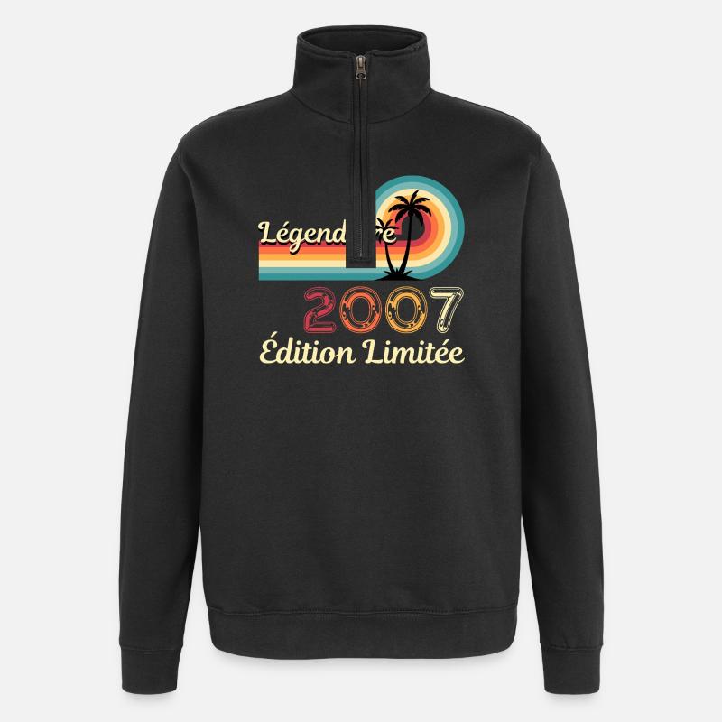 Légendaire 2007, édition limitée - Sweat à zip 1/4 - noir