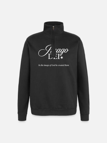 Jesus Christlicher Religiöser Anbeter Glaube - Quarter-Zip-Sweatshirt - Schwarz