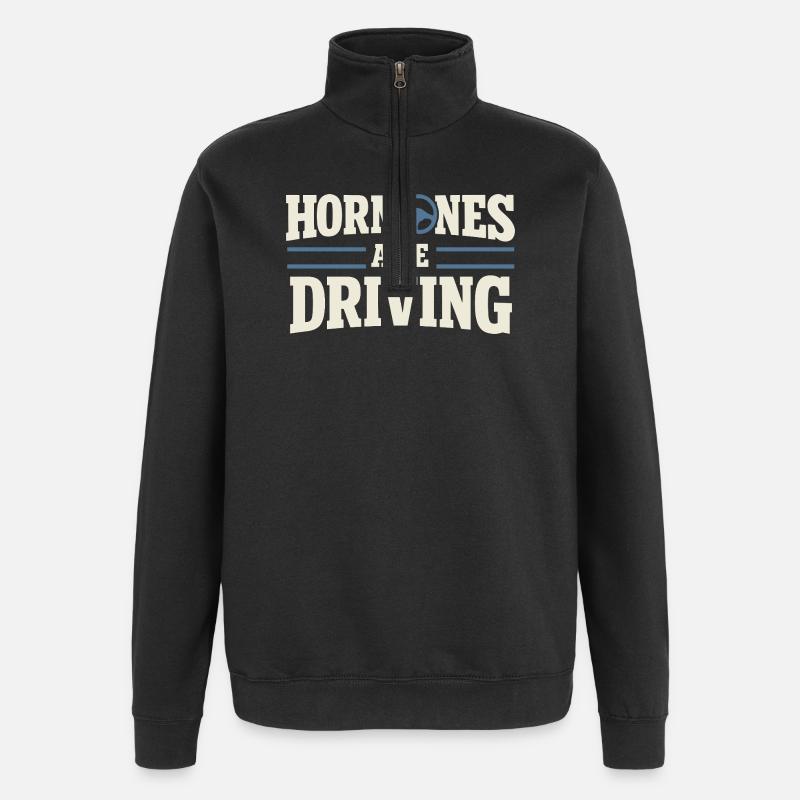 Perimenopause Humor Perimenopause - Quarter-Zip Sweatshirt - black