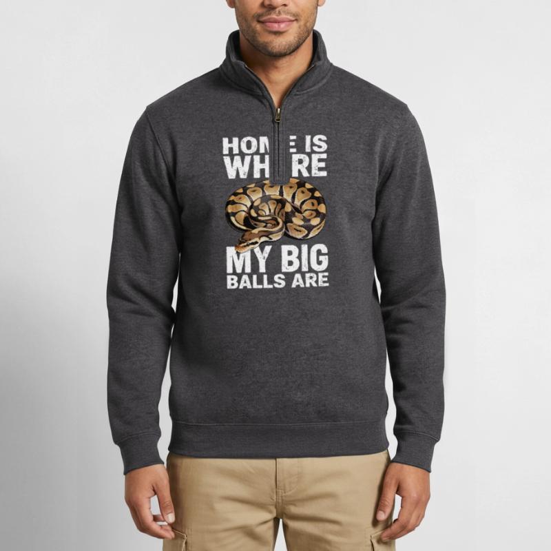 Python roi Serpents Amateurs de terrarium Python Sweat à zip 1/4