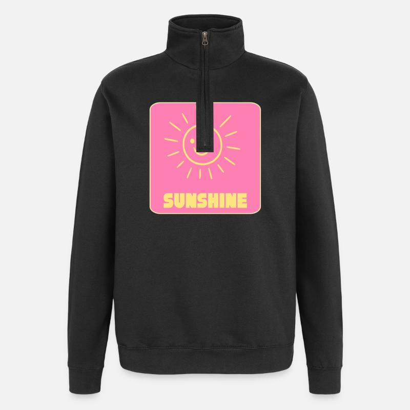 Sonnenschein - Quarter-Zip-Sweatshirt - Schwarz