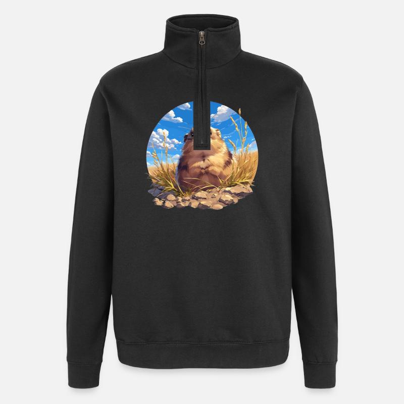 Lemmings Lemming - Sweat à zip 1/4 - noir