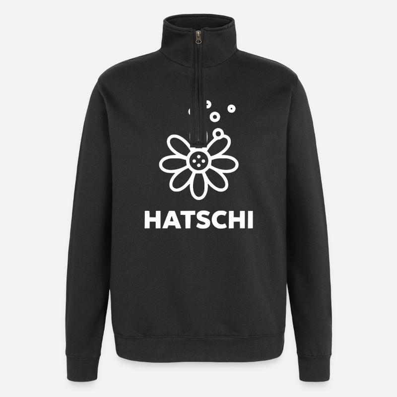 Hatschi Blossom Magic - Quarter-Zip Sweatshirt - black