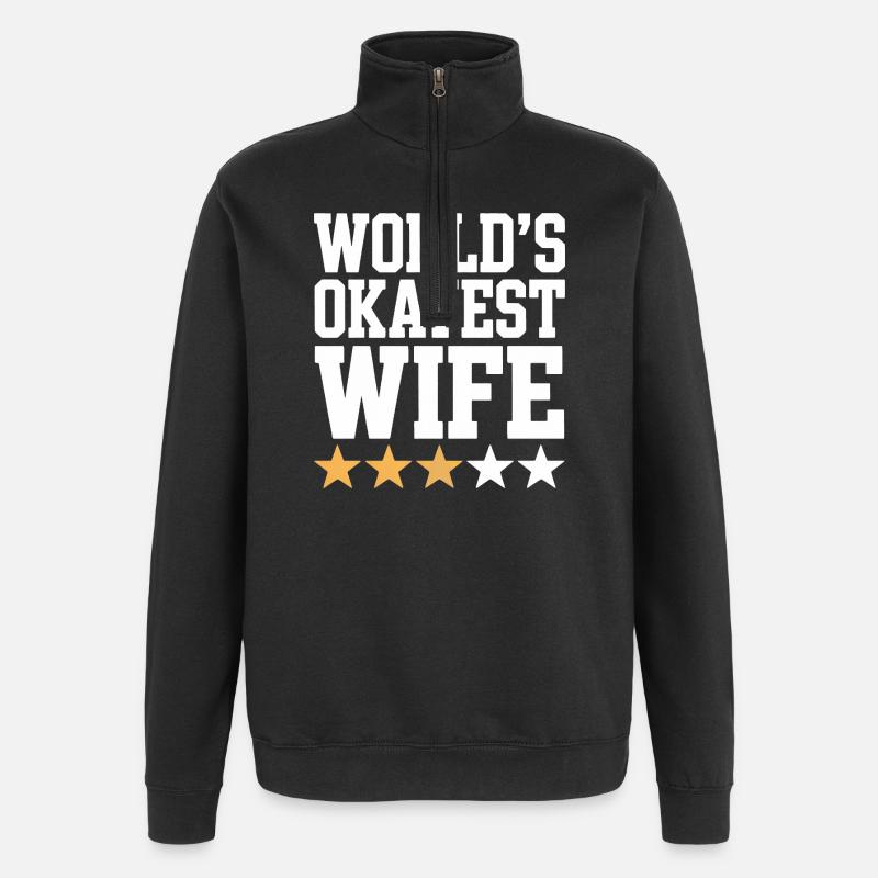 Die beste Ehefrau der Welt Tee - Quarter-Zip-Sweatshirt - Schwarz