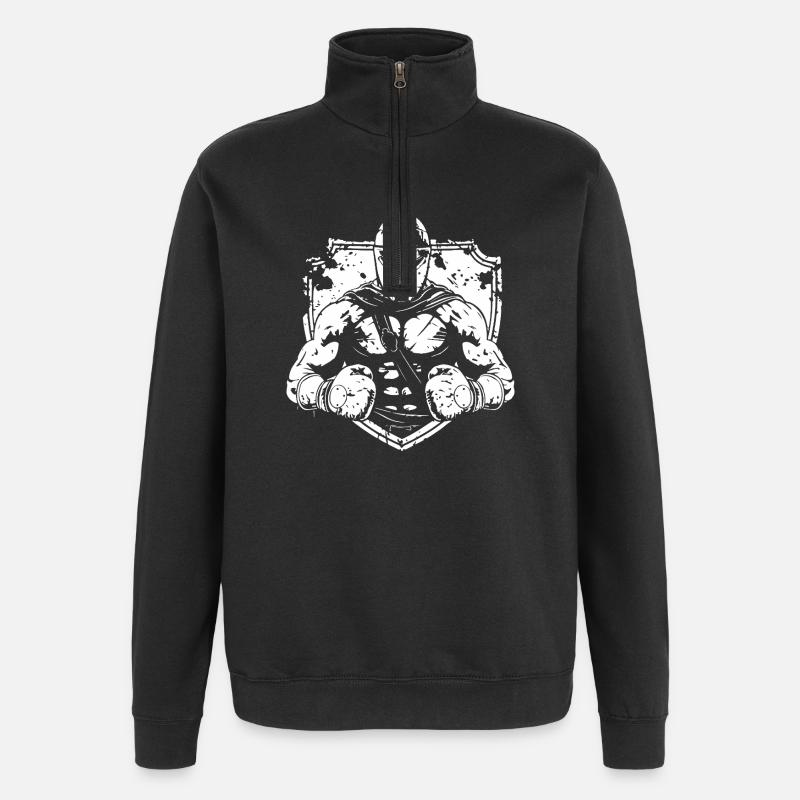 Boxe Spartan MMA - Sweat à zip 1/4 - noir