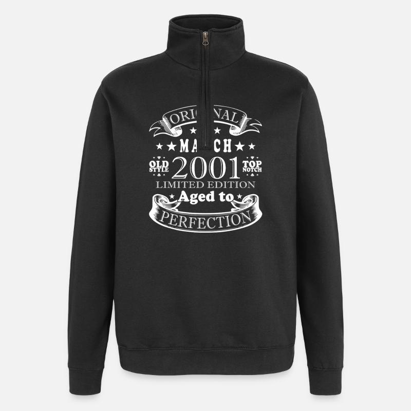 Mars 2001 | Cadeau d’anniversaire - Sweat à zip 1/4 - noir