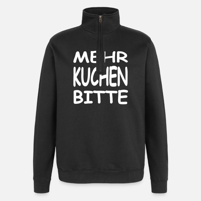 Gâteau - Sweat à zip 1/4 - noir