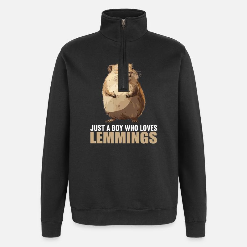 Lemmings Lemming - Quarter-Zip Sweatshirt - black
