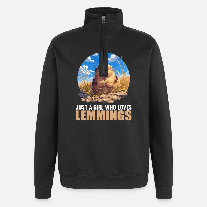 Lemmings Lemming - Quarter-Zip Sweatshirt - black