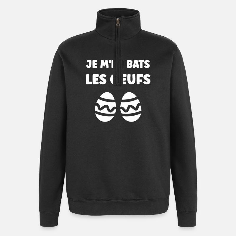 EASTER EGGS - Quarter-Zip Sweatshirt - black