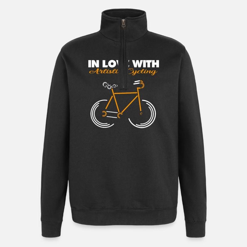 Kunstrad, Kunstradfahren, Hallenradsport - Quarter-Zip-Sweatshirt - Schwarz