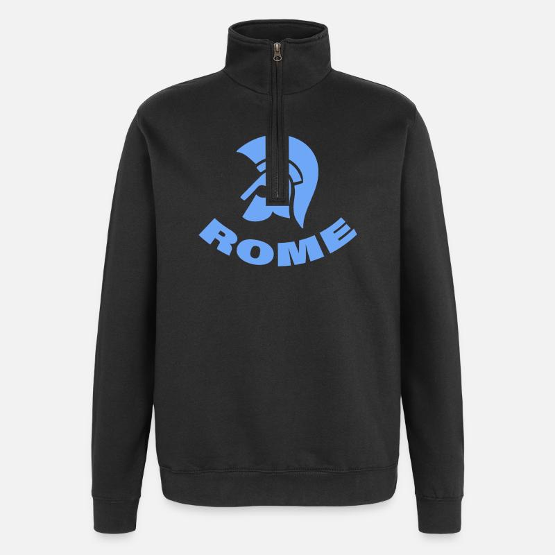 Rome - Sweat à zip 1/4 - noir