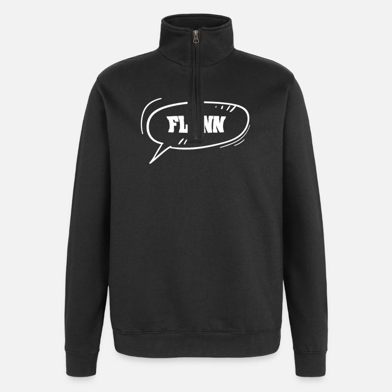 Flynn - Sweat à zip 1/4 - noir