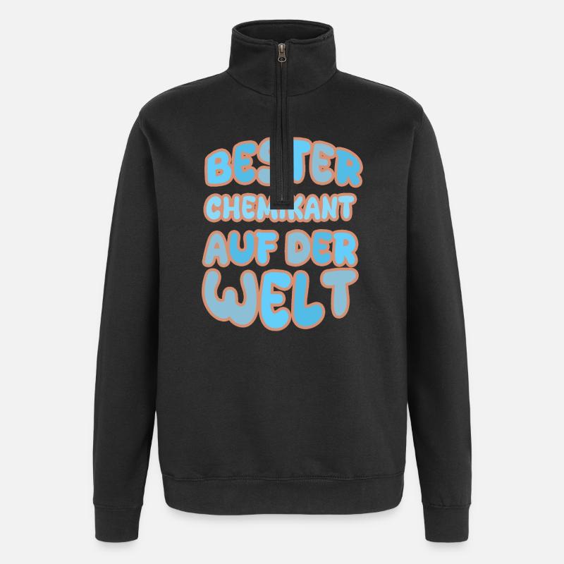 Cadeau pour technicien chimiste - Sweat à zip 1/4 - noir