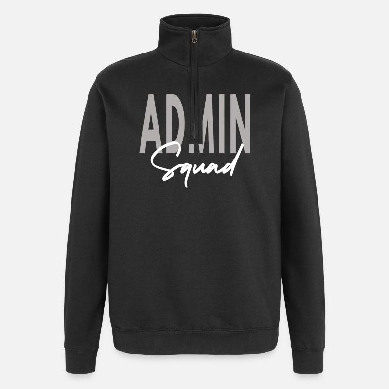 Admin Squad Assistant Team Administrator - Quarter-Zip Sweatshirt - black