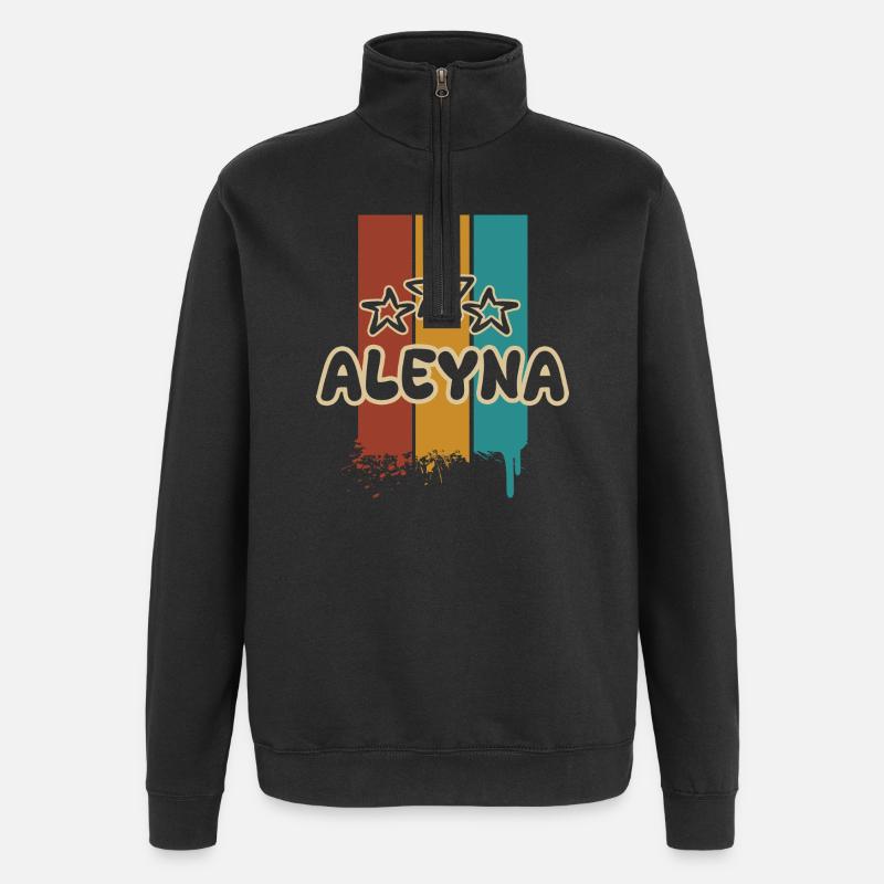 Aleyna as a gift idea - Quarter-Zip Sweatshirt - black