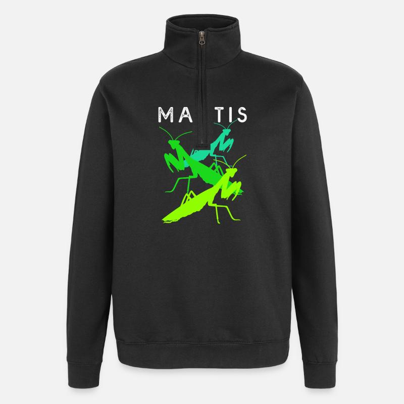 Adoratrice Mantis Mantis - Sweat à zip 1/4 - noir